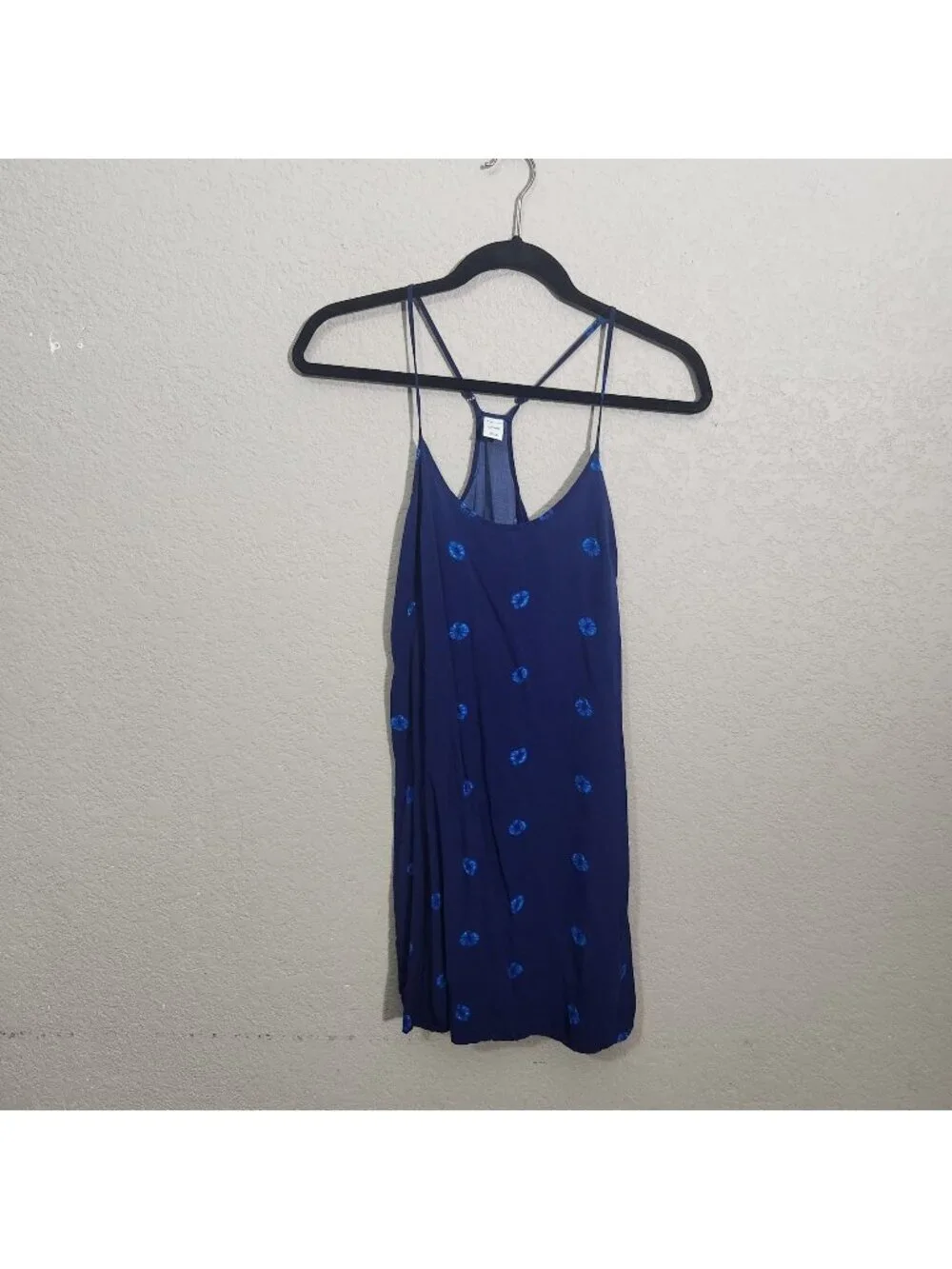 Old Navy Dress Womens Size XS Blue Sleeveless Strappy Floral
